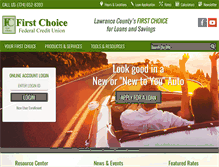 Tablet Screenshot of firstchoicefcu.com